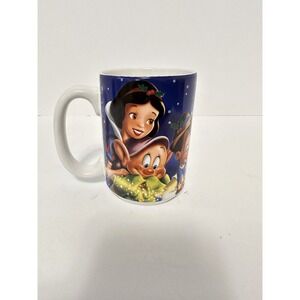 Authentic Disney‎ Store Exclusive Tall White Ceramic Mug Cup 2004 Winnie Mickey